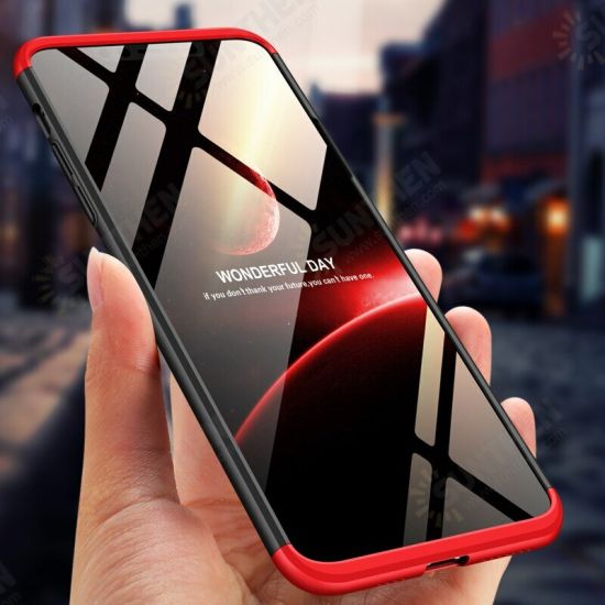 For iPhone 12 Pro Max Case 3 in 1 Detachable Double Dip with Lens Protector Anti-Fingerprint Shockproof PC Protective Case