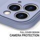 For iPhone 12 Pro Max Case Smooth Shockproof with Lens Protector Soft Liquid Silicone Rubber Back Cover Protective Case
