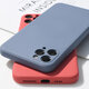 For iPhone 12 Pro Max Case Smooth Shockproof with Lens Protector Soft Liquid Silicone Rubber Back Cover Protective Case