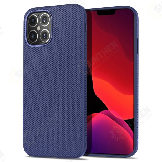 For iPhone 12/12 Pro 6.1 inch Case Carbon Fiber Texture Slim Soft Silicone Shockproof Protective Case Back Cover Non-original For iPhone 12/12 Pro 6.1 inch Case Carbon Fiber Texture Slim Soft Silicone Shockproof Protective Case Back Cover Non-original