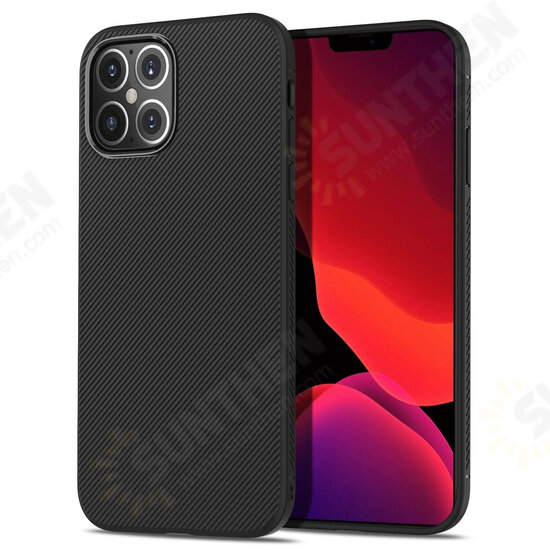For iPhone 12/12 Pro 6.1 inch Case Carbon Fiber Texture Slim Soft Silicone Shockproof Protective Case Back Cover Non-original For iPhone 12/12 Pro 6.1 inch Case Carbon Fiber Texture Slim Soft Silicone Shockproof Protective Case Back Cover Non-original