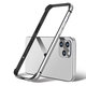 For iPhone 12/iPhone 12 Pro 6.1inch Case Aluminum Frame Metal Bumper Hard Shockproof Protective Case Cover