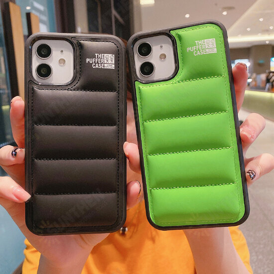 For iPhone 13/ 13 Mini/ 13 Pro/ 13 Pro Max Case Creative Down Jacket Reduced Pressure Shockproof Protective Case Back Cover
