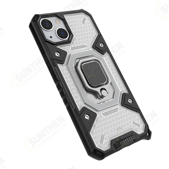 For iPhone 13 Mini/ 13/ 13 Pro/ 13 Pro Max Case with 360° Rotating Magnetic Ring Holder Shockproof Protective Case