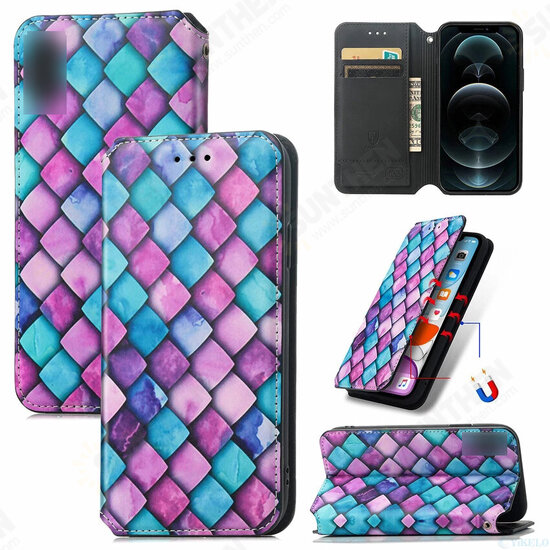 For iPhone 13 Mini/ 13 Pro Max Case Colorful Printing Pattern Magnetic Flip with Multi-Card Slot Wallet Stand Full Cover Protective Cover For iPhone 13 Mini/ 13 Pro Max Case Colorful Printing Pattern Magnetic Flip with Multi-Card Slot Wallet Stand Full Cover Protective Cover