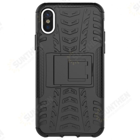 2 in 1 Kickstand TPU + PC Hybrid Case Caver for iPhone X