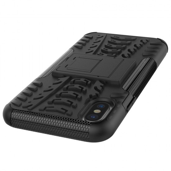 2 in 1 Kickstand TPU + PC Hybrid Case Caver for iPhone X