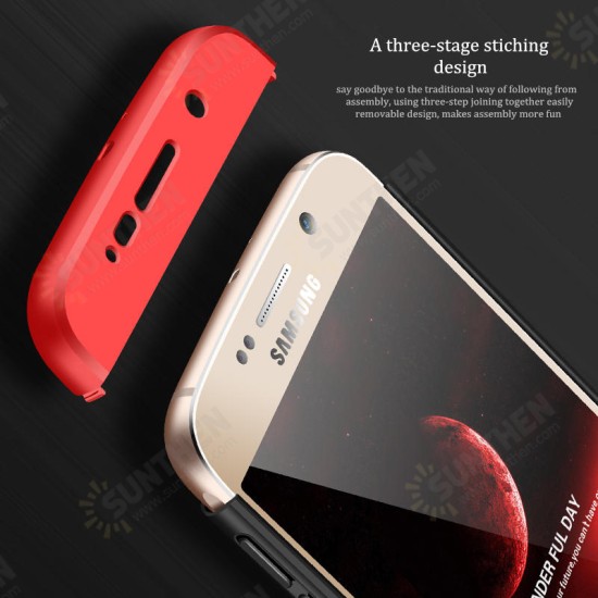 3 in 1 Double Dip 360° Full Body Hard PC Case for Samsung Galaxy S6/S6 Edge