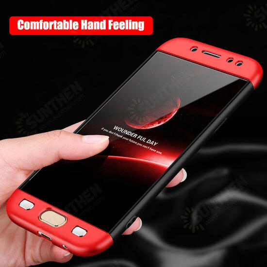 3 in 1 Double Dip 360° Full Protection Hard PC Case for Samsung Galaxy J3 J5 J7 2017