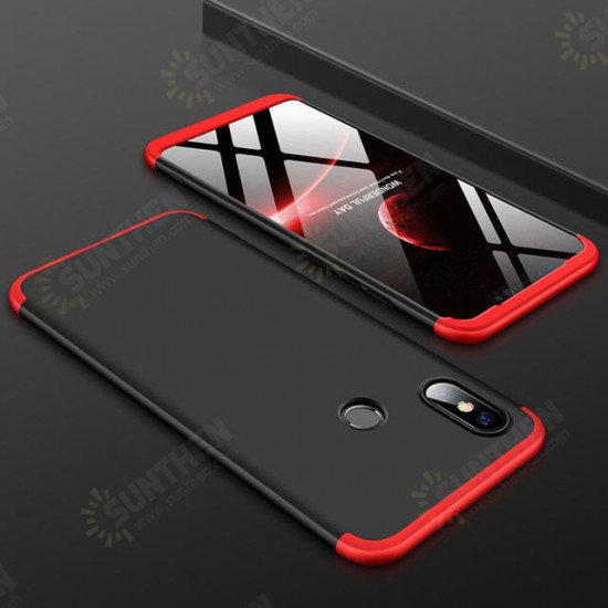 3 in 1 Double Dip 360° Hard PC Full Protective Case For Xiaomi Mi8 Mi 8 6.21 inch Non-original