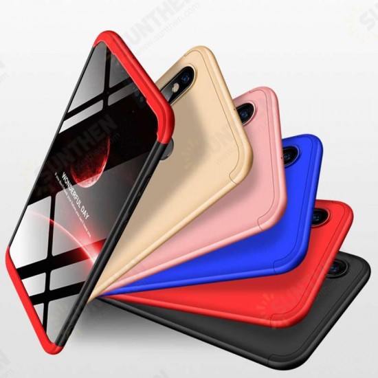 3 in 1 Double Dip 360° Hard PC Full Protective Case For Xiaomi Mi8 Mi 8 6.21 inch Non-original