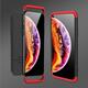 3 in 1 Double Dip 360° Hard PC Protective Case For iPhone XS