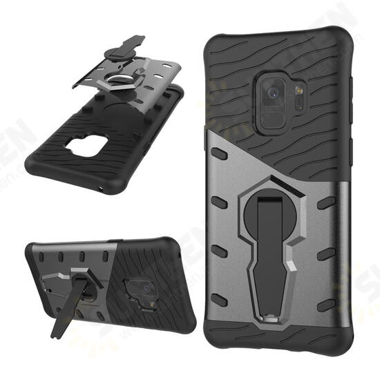 Rotating Kickstand PC TPU Protective Case for Samsung Galaxy S9