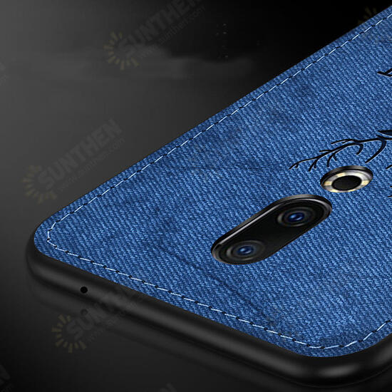 Deer Pattern Shockproof Cloth Soft TPU Back Cover Protective Case for Meizu 16 / Meizu 16th