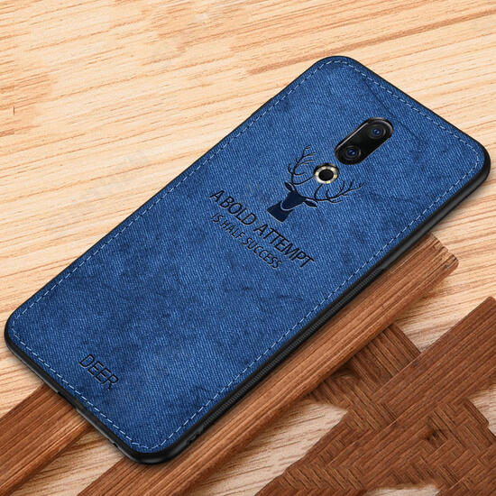 Deer Pattern Shockproof Cloth Soft TPU Back Cover Protective Case for Meizu 16 / Meizu 16th