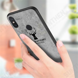 Deer Shockproof Cloth Soft TPU Back Cover Protective Case for Xiaomi Redmi Note 6 Pro Non-original Deer Shockproof Cloth Soft TPU Back Cover Protective Case for Xiaomi Redmi Note 6 Pro Non-original