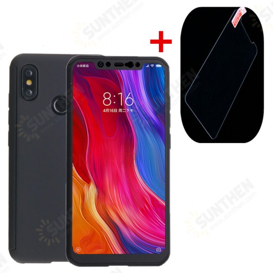 Double Dip Shockproof Full Cover Protective Case with Screen Protector for Xiaomi Mi8 Mi 8