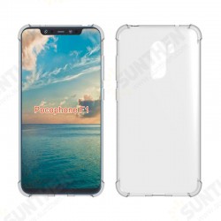 Four-corner Shockproof Transparent Soft Back Cover Protective Case for Xiaomi Pocophone F1 Non-original Four-corner Shockproof Transparent Soft Back Cover Protective Case for Xiaomi Pocophone F1 Non-original