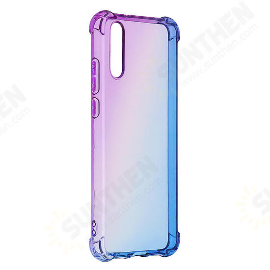 Gradient Colorful Shockproof Back Cover Protective Case for Huawei P20