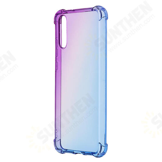 Gradient Colorful Shockproof Back Cover Protective Case for Huawei P20