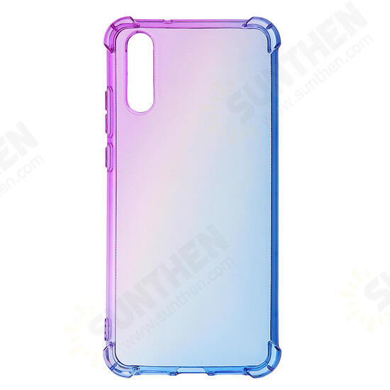 Gradient Colorful Shockproof Back Cover Protective Case for Huawei P20