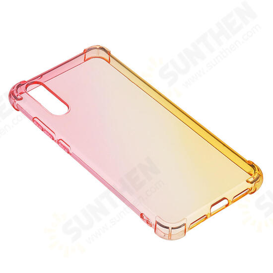 Gradient Colorful Shockproof Back Cover Protective Case for Huawei P20