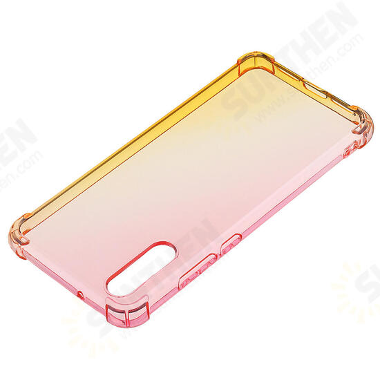 Gradient Colorful Shockproof Back Cover Protective Case for Huawei P20