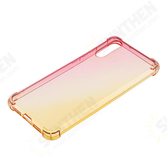 Gradient Colorful Shockproof Back Cover Protective Case for Huawei P20