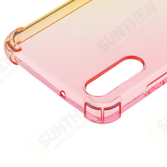 Gradient Colorful Shockproof Back Cover Protective Case for Huawei P20
