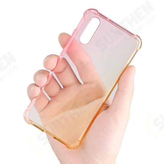Gradient Colorful Shockproof Back Cover Protective Case for Huawei P20