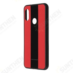 Luxury Shockproof PU Leather + Soft TPU Back Cover Protective Case for Xiaomi Redmi Note 6 Pro