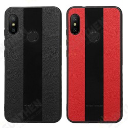 Luxury Shockproof PU Leather + Soft TPU Back Cover Protective Case for Xiaomi Redmi Note 6 Pro