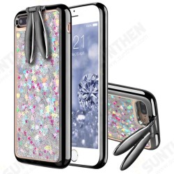 Rabbit Ears Bracket Glitter Quicksand Dynamic Liquid Plating TPU Case for iPhone 7Plus 5.5inch Rabbit Ears Bracket Glitter Quicksand Dynamic Liquid Plating TPU Case for iPhone 7Plus 5.5inch