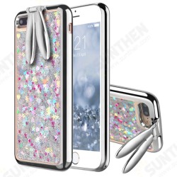 Rabbit Ears Bracket Glitter Quicksand Dynamic Liquid Plating TPU Case for iPhone 7Plus 5.5inch Rabbit Ears Bracket Glitter Quicksand Dynamic Liquid Plating TPU Case for iPhone 7Plus 5.5inch