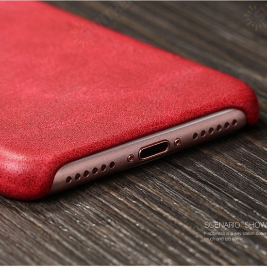 Retro Soft PU Leather Ultra Thin Shockproof Case Back Cover For iPhone 6Plus 6sPlus 5.5 Inch