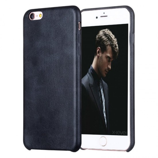 Retro Soft PU Leather Ultra Thin Shockproof Case Back Cover For iPhone 6Plus 6sPlus 5.5 Inch