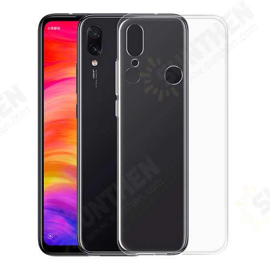 Transparent Shockproof Soft TPU Back Cover Protective Case for Xiaomi Redmi Note 7 / Note 7 Pro Non-original