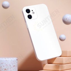 For iPhone 12 Case Dirtproof Anti-Fingerprint Shockproof with Lens Protector Liquid Silicone Protective Case