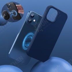 For iPhone 12 Mini 5.4inch Set of Accessories Case Magnetic Anti-Fingerprint Shockproof Protective Liquid Silicone Back Cover+Tempered Glass For iPhone 12 Mini 5.4inch Set of Accessories Case Magnetic Anti-Fingerprint Shockproof Protective Liquid Silicone Back Cover+Tempered Glass
