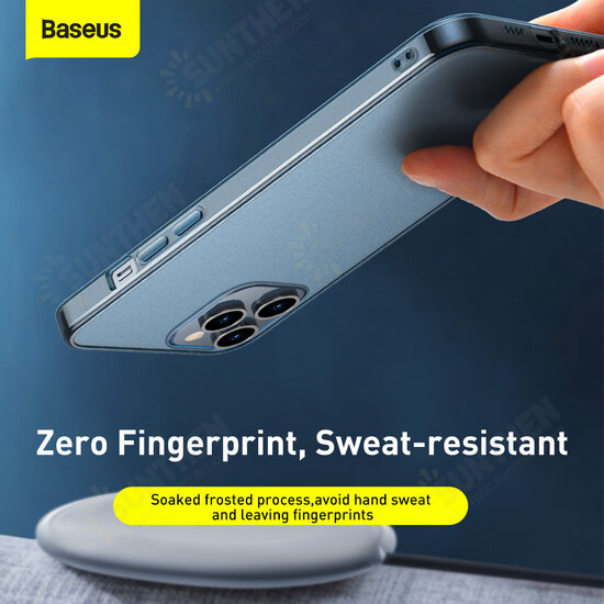 For iPhone 12 Pro / 12 Case Matte Anti-Fingerprint Shockproof Tempered Glass Protective Case For iPhone 12 Pro / 12 Case Matte Anti-Fingerprint Shockproof Tempered Glass Protective Case