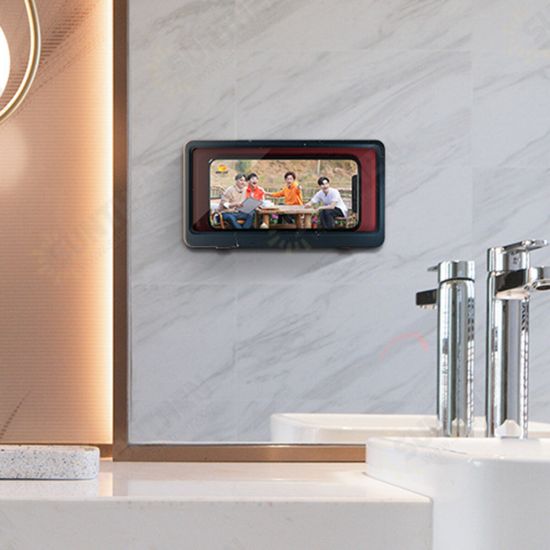 Bathroom Waterproof Touch Screen Mobile Cell Phone Holder Case Wall Mount Storage Box Under 6.8 inches Bathroom Waterproof Touch Screen Mobile Cell Phone Holder Case Wall Mount Storage Box Under 6.8 inches