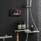 Bathroom Waterproof Touch Screen Mobile Cell Phone Holder Case Wall Mount Storage Box Under 6.8 inches Bathroom Waterproof Touch Screen Mobile Cell Phone Holder Case Wall Mount Storage Box Under 6.8 inches