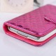 Bling Flip Card Slot Wallet Case For Samsung Galaxy S5 i9600