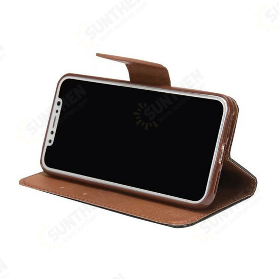 Bussiness Foldable Flip with Card Slot Stand PU Leather Protective Case