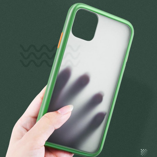 Shockproof Anti-fingerprint Ultra-thin Soft Silicon Edge+Hard PC Translucent Protective Case for iPhone 11 Pro Max 6.5 inch