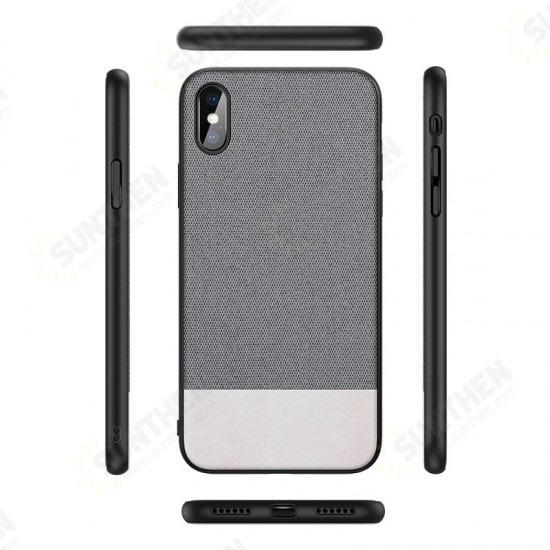 Business Canvas Anti Fingerprint Protective Case For iPhone X