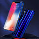 Laser Bling Gradient Color Scratch Resistant Tempered Glass Protective Case For iPhone X