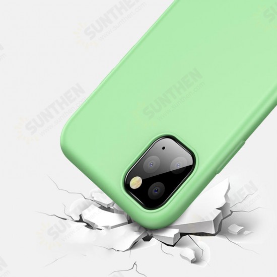 Smooth Shockproof Soft Liquid Silicone Rubber Back Cover Protective Case for iPhone 11 6.1 inch