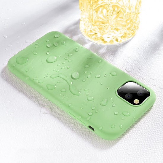 Smooth Shockproof Soft Liquid Silicone Rubber Back Cover Protective Case for iPhone 11 6.1 inch