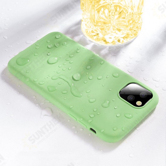 Smooth Shockproof Soft Liquid Silicone Rubber Back Cover Protective Case for iPhone 11 6.1 inch